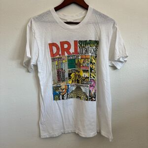 Vintage Dirty Rotten Imbeciles DRI 4 Of A Kind Tour 1988 Slumlord Punk T-Shirt L
